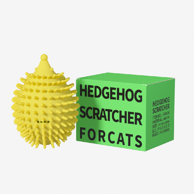 New Pet Toy Hedgehog Cat Corner Tickler Cat Mint Hair Remover Cat Toy Supplies Cat Toys Cat Massage Ball - Image 5