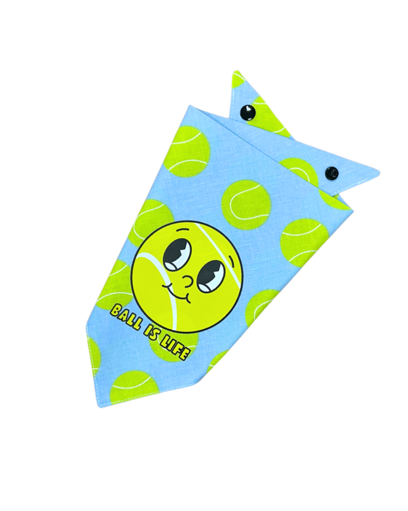 Basketball Print Cotton Dog Bandana