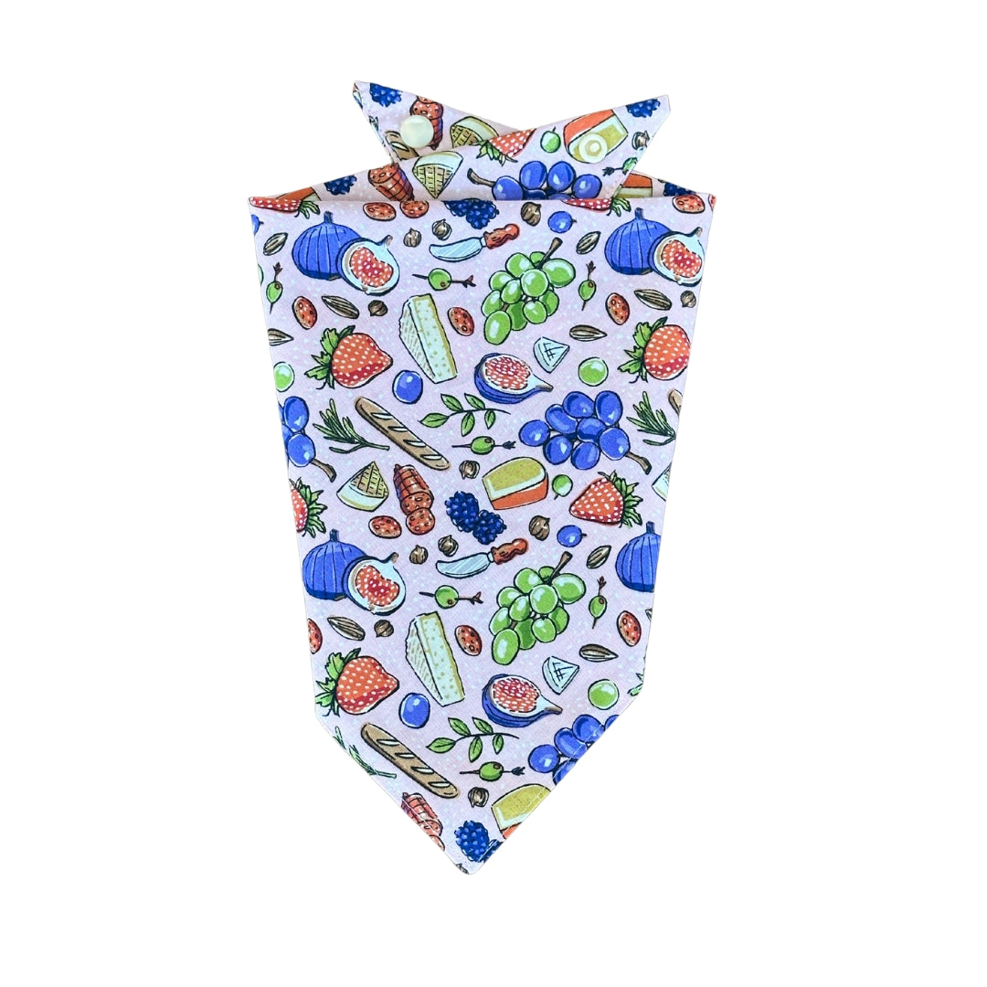 Outdoor Picnic Print Cotton Dog Bandana