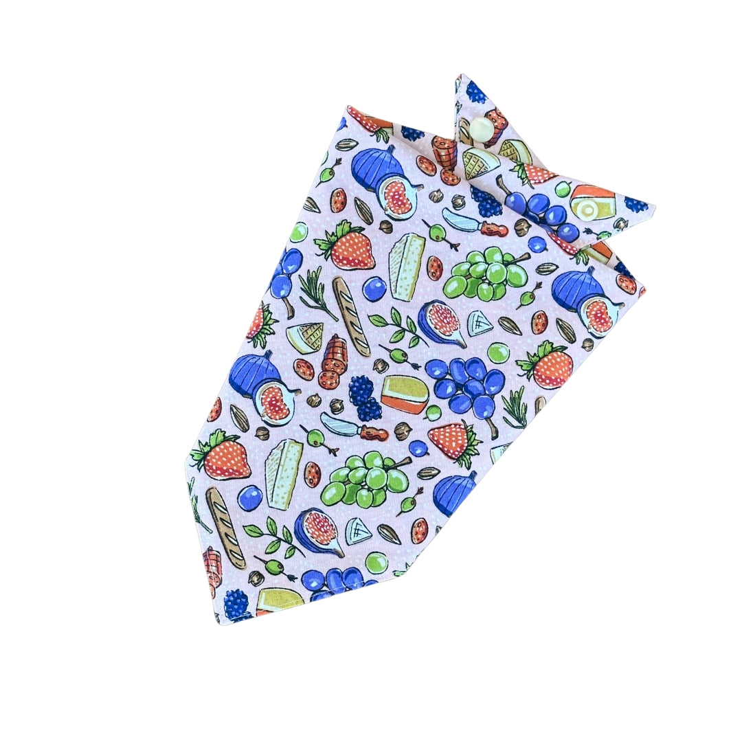 Outdoor Picnic Print Cotton Dog Bandana