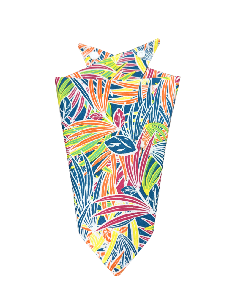 Tropical Fruit Print Cotton Dog Bandana
