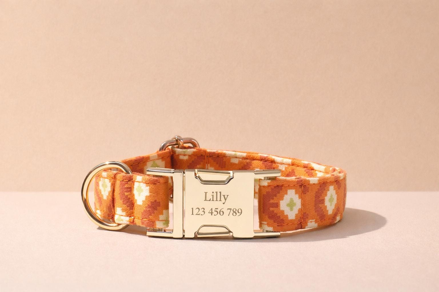 Floral Pattern Adjustable Dog Collar, Sizes XS-XL - Image 6