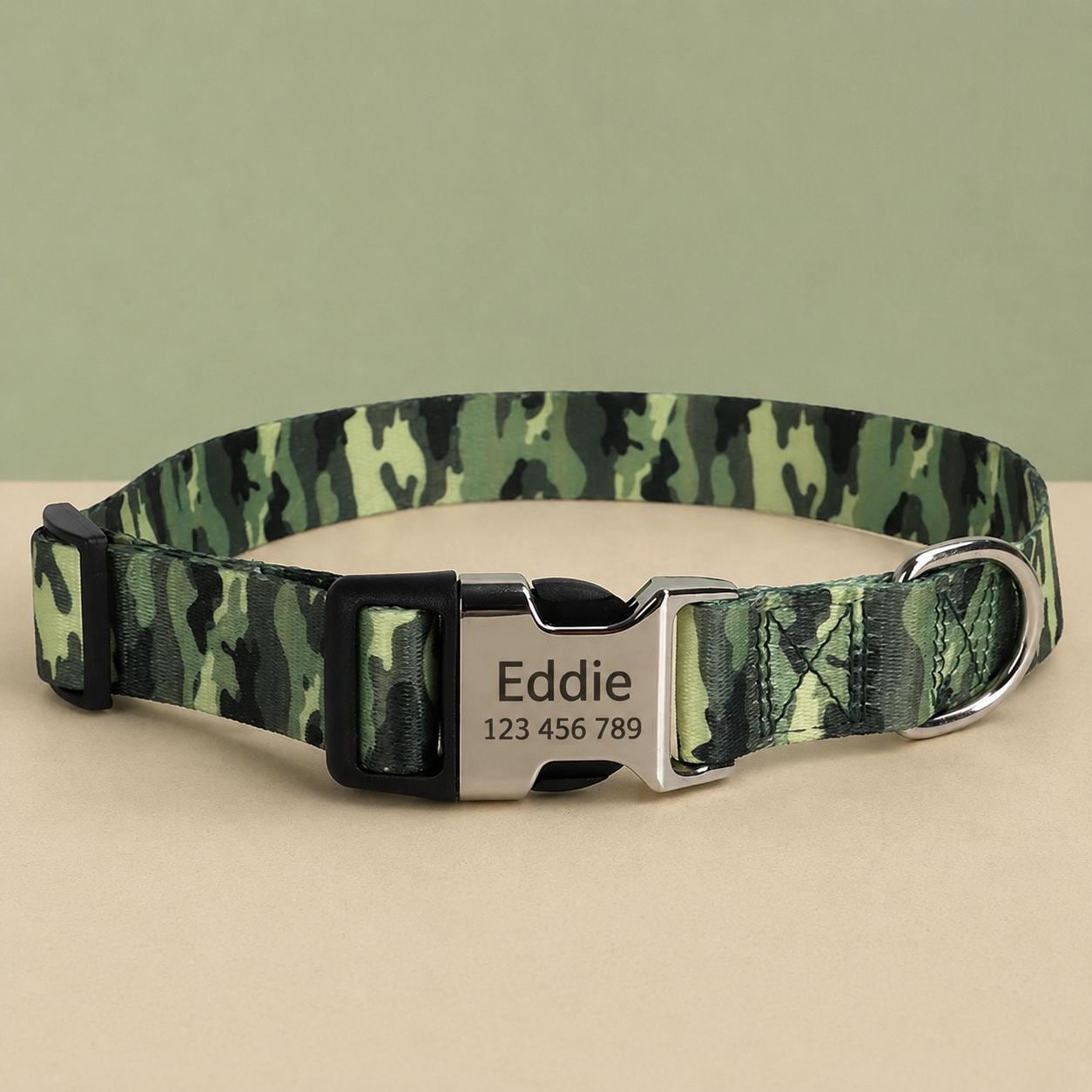Outdoor Adjustable Dog Collar with Metal Buckle - Image 2
