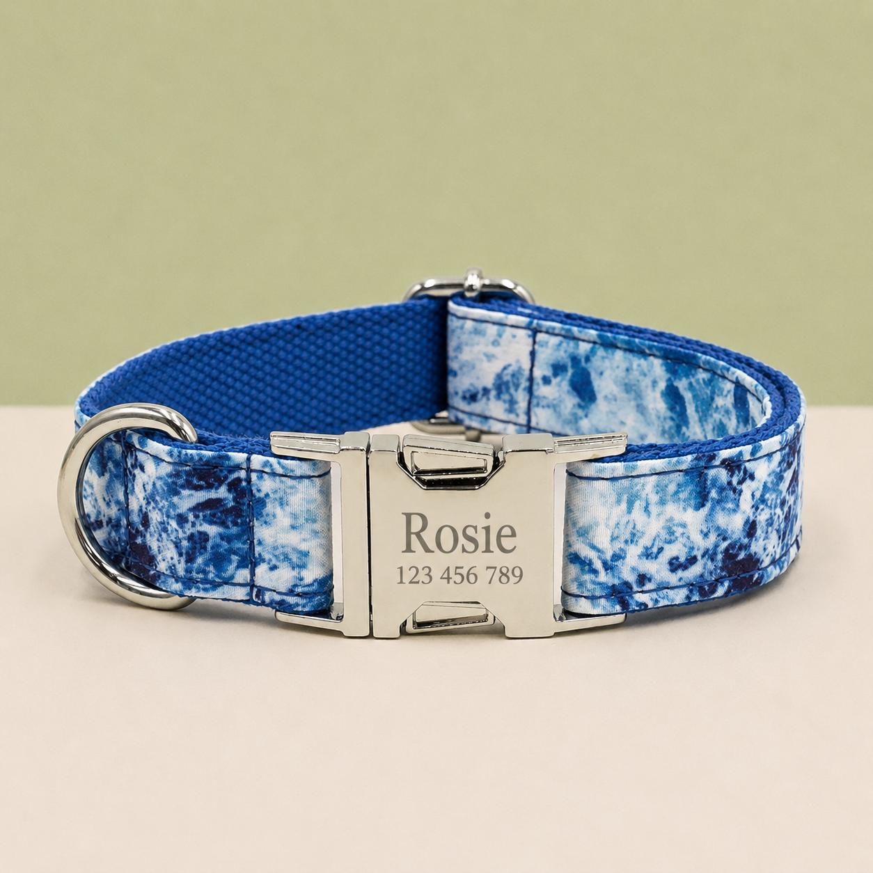 Floral Print Adjustable Dog Collar in Multiple Patterns, Sizes XS-XL - Image 19