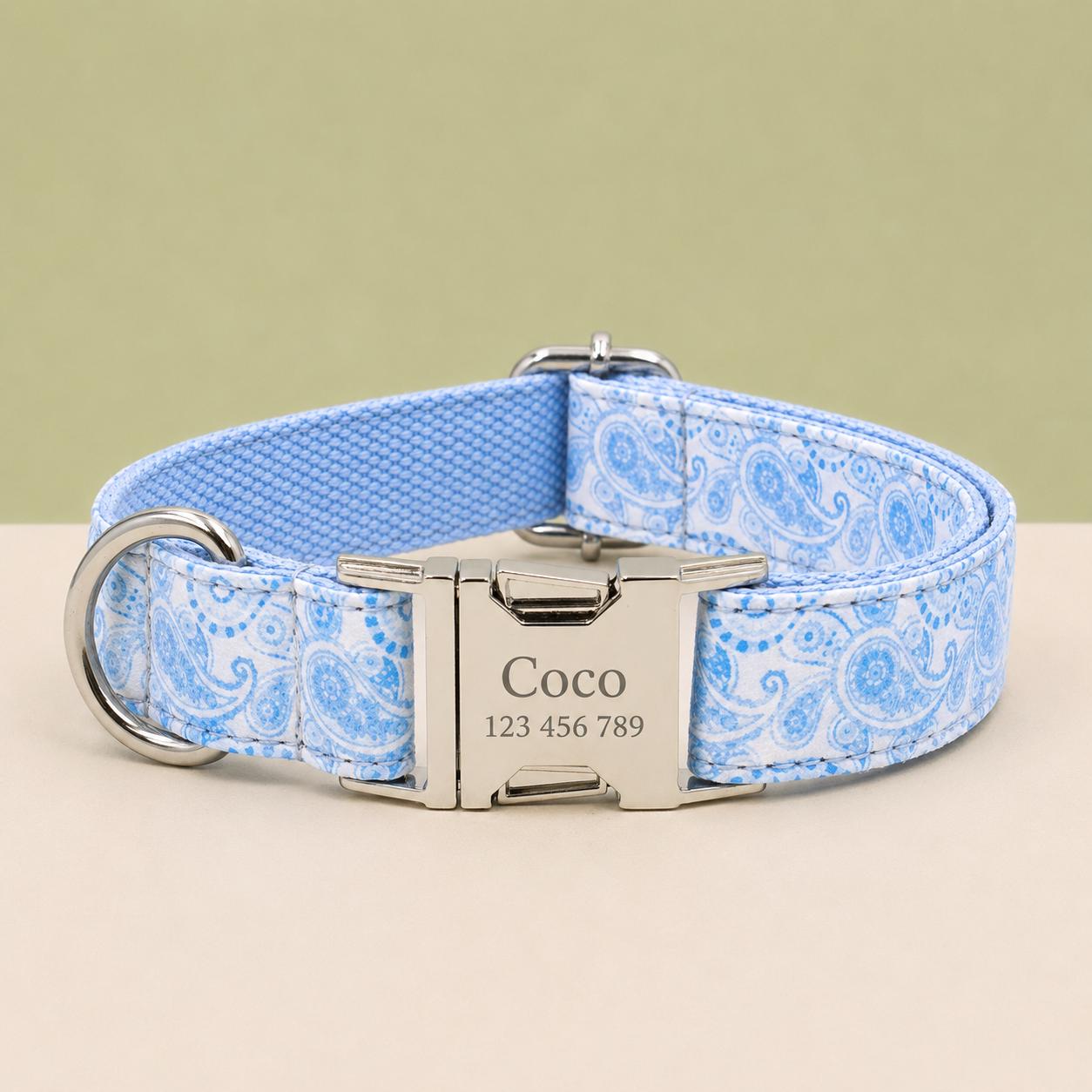 Floral Print Adjustable Dog Collar in Multiple Patterns, Sizes XS-XL - Image 7