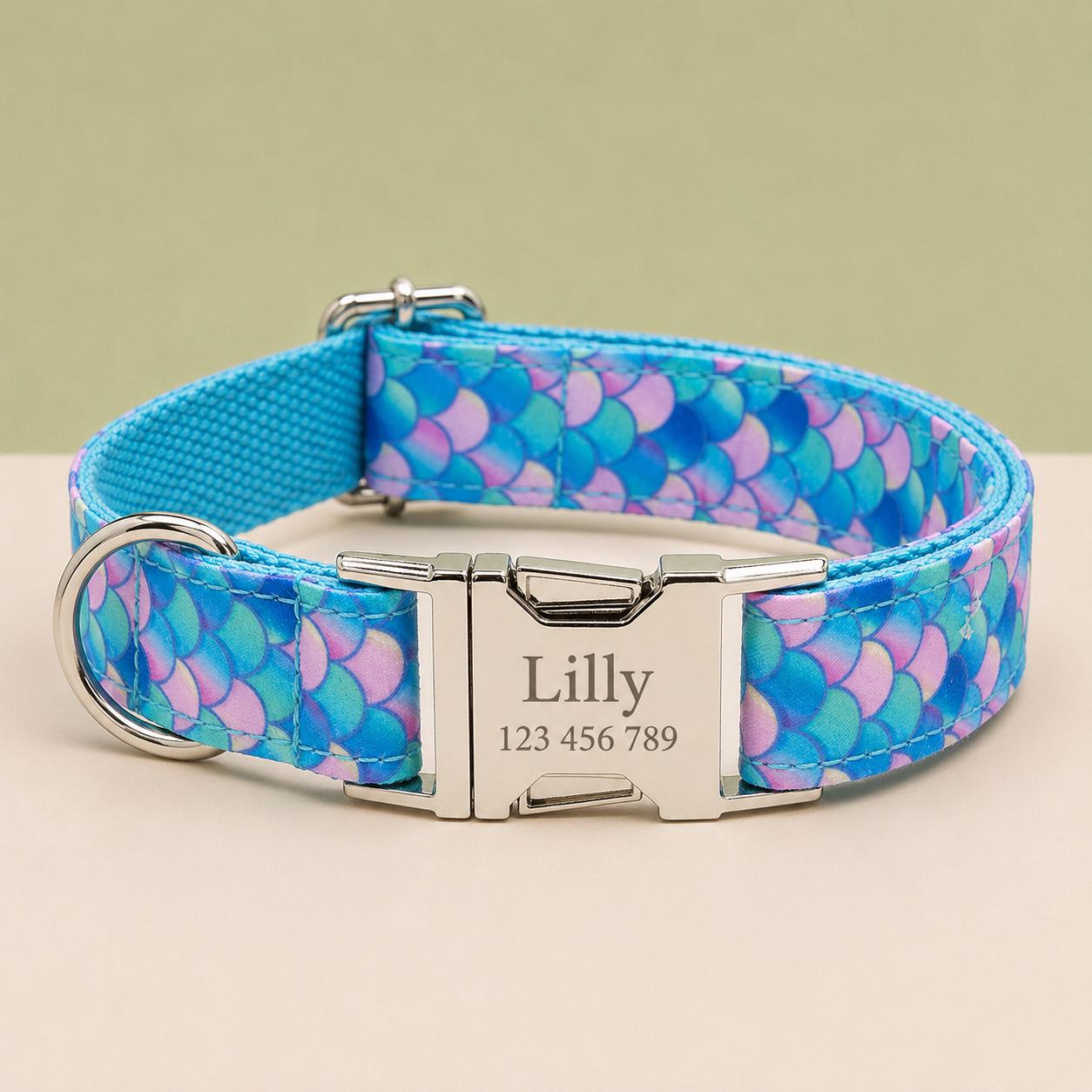 Floral Print Adjustable Dog Collar in Multiple Patterns, Sizes XS-XL - Image 20