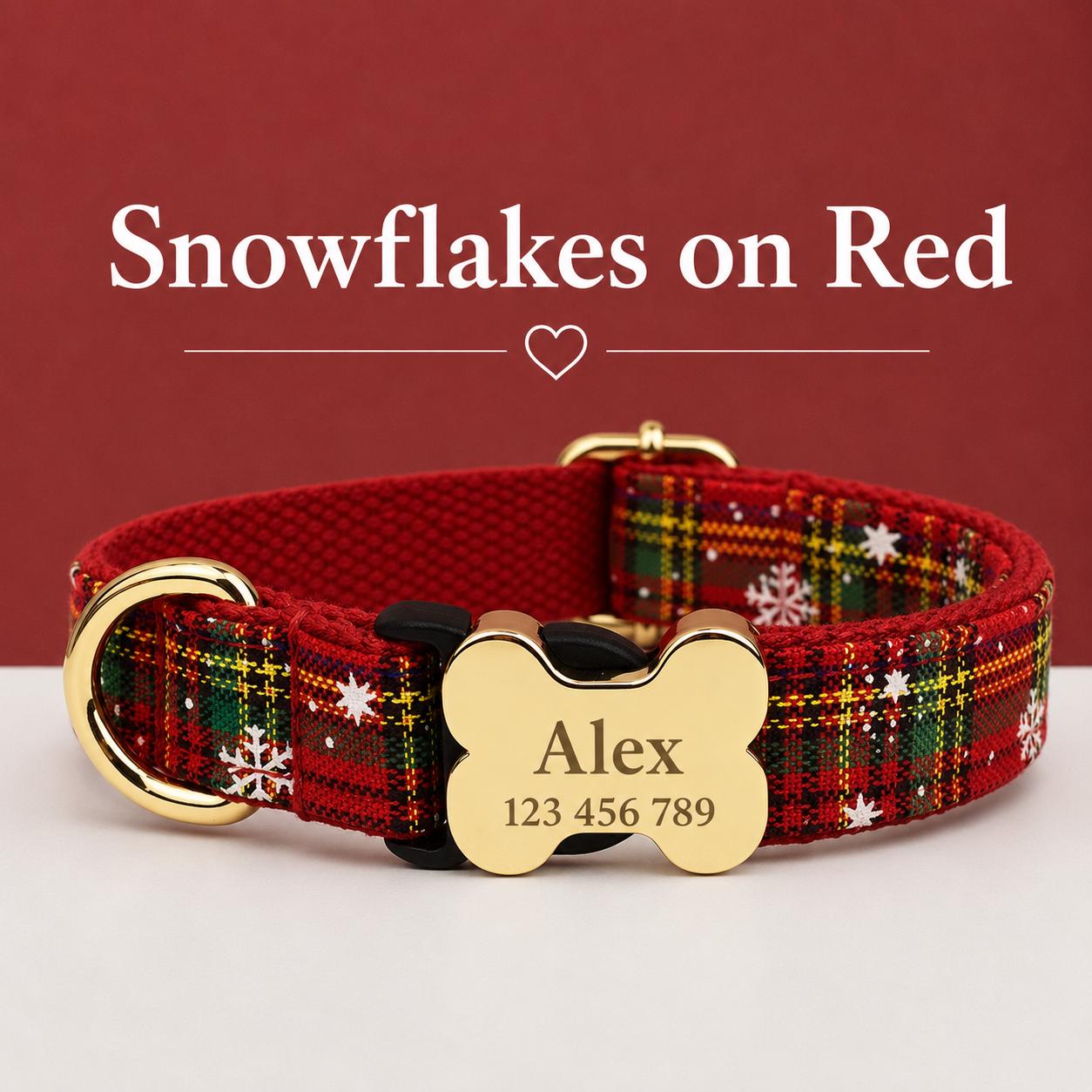 Textured Fabric Adjustable Dog Collar with Gold-Tone Hardware, Sizes XS-XL - Image 20